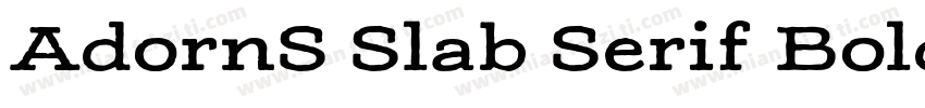 AdornS Slab Serif Bold字体转换